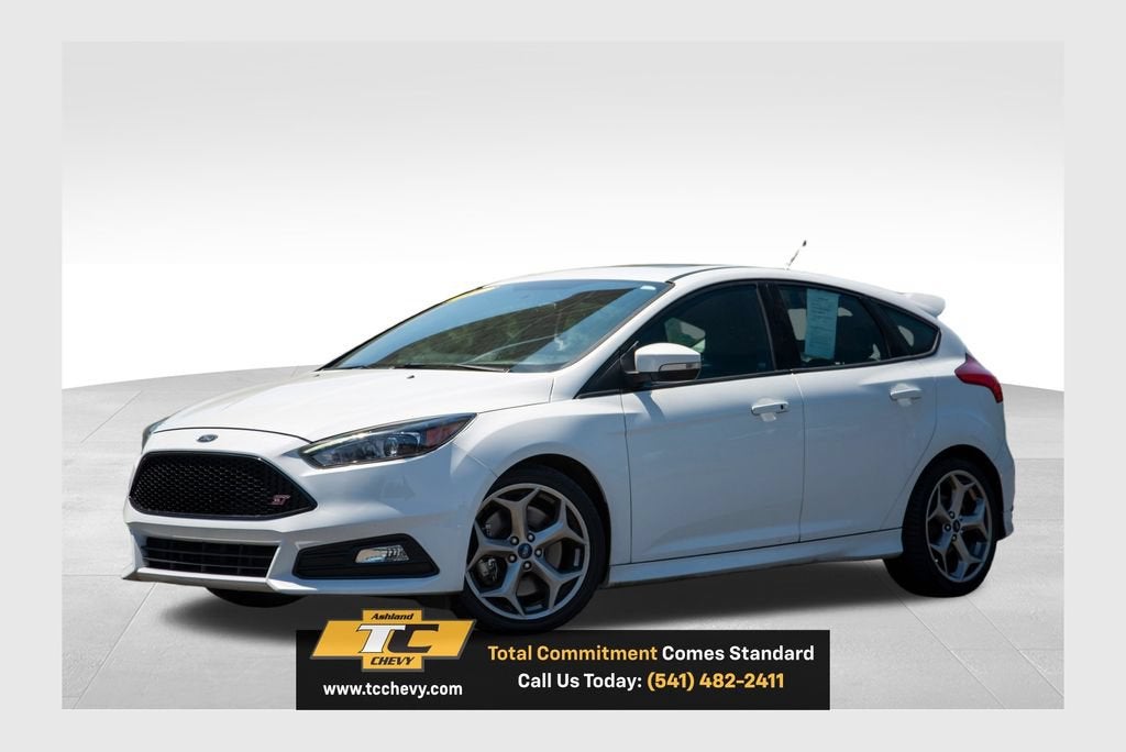 2016 Ford Focus ST ST in White — front three-quarter view