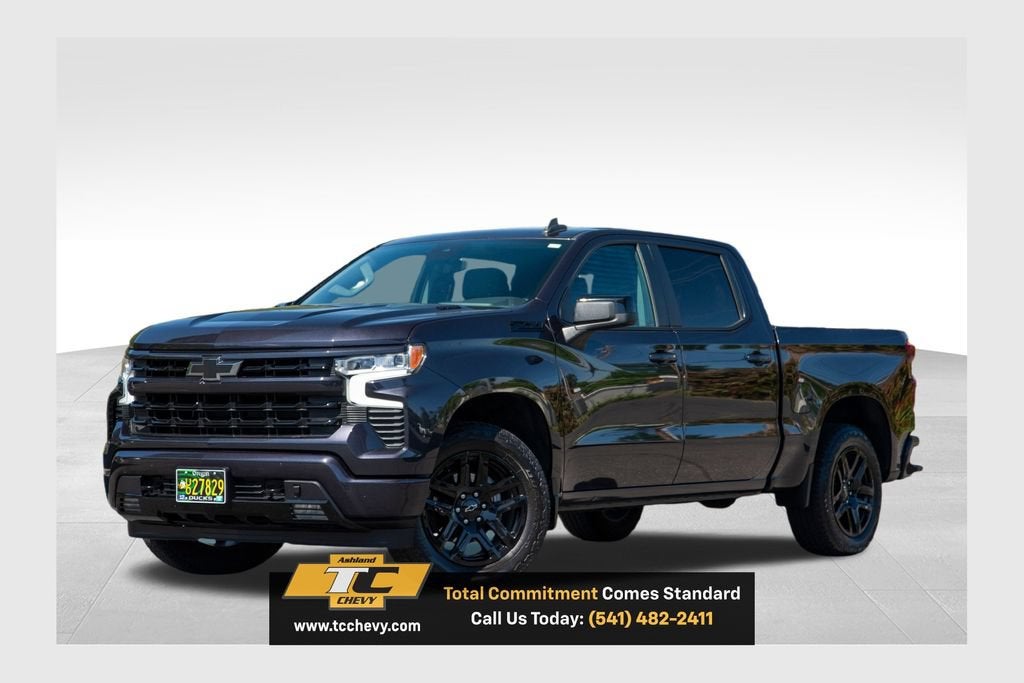 2024 Chevrolet Silverado 1500 RST in Dark Ash Metallic — front three-quarter view