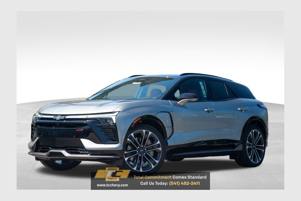 2026 Chevrolet Blazer EV SS in Sterling Gray Metallic — front three-quarter view